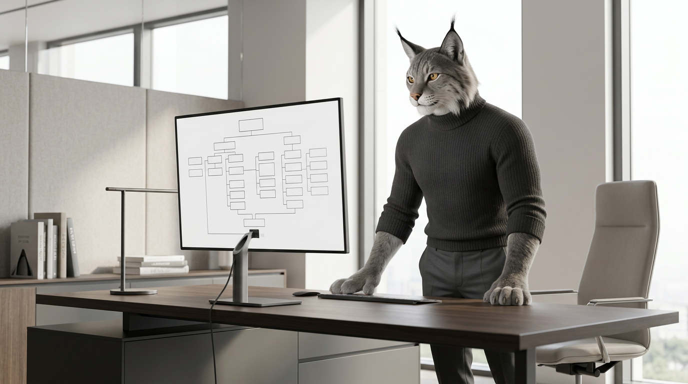 Leo trabajando